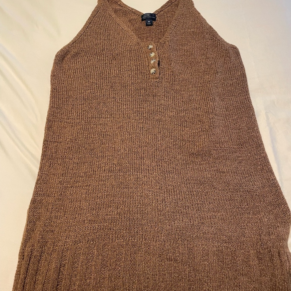 Brown Knit Women's bathing suit cover up